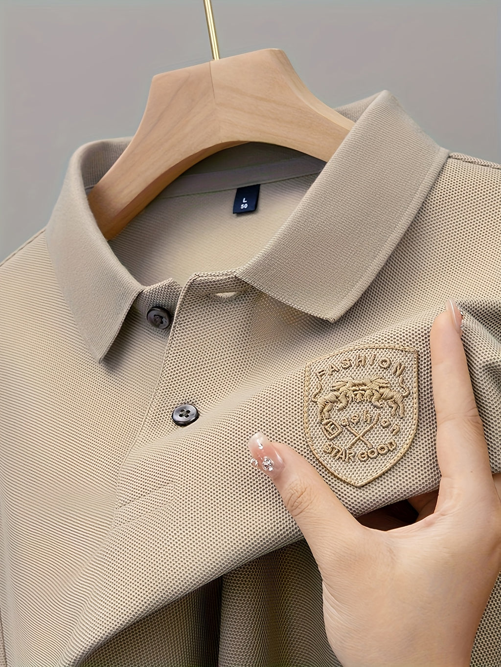 Pearson OBM Summer Polo Shirt Men's Short Sleeve New Casual Versatile Loose T-Shirt Foreign Trade Embroidered Breathable Collared Top Trendy