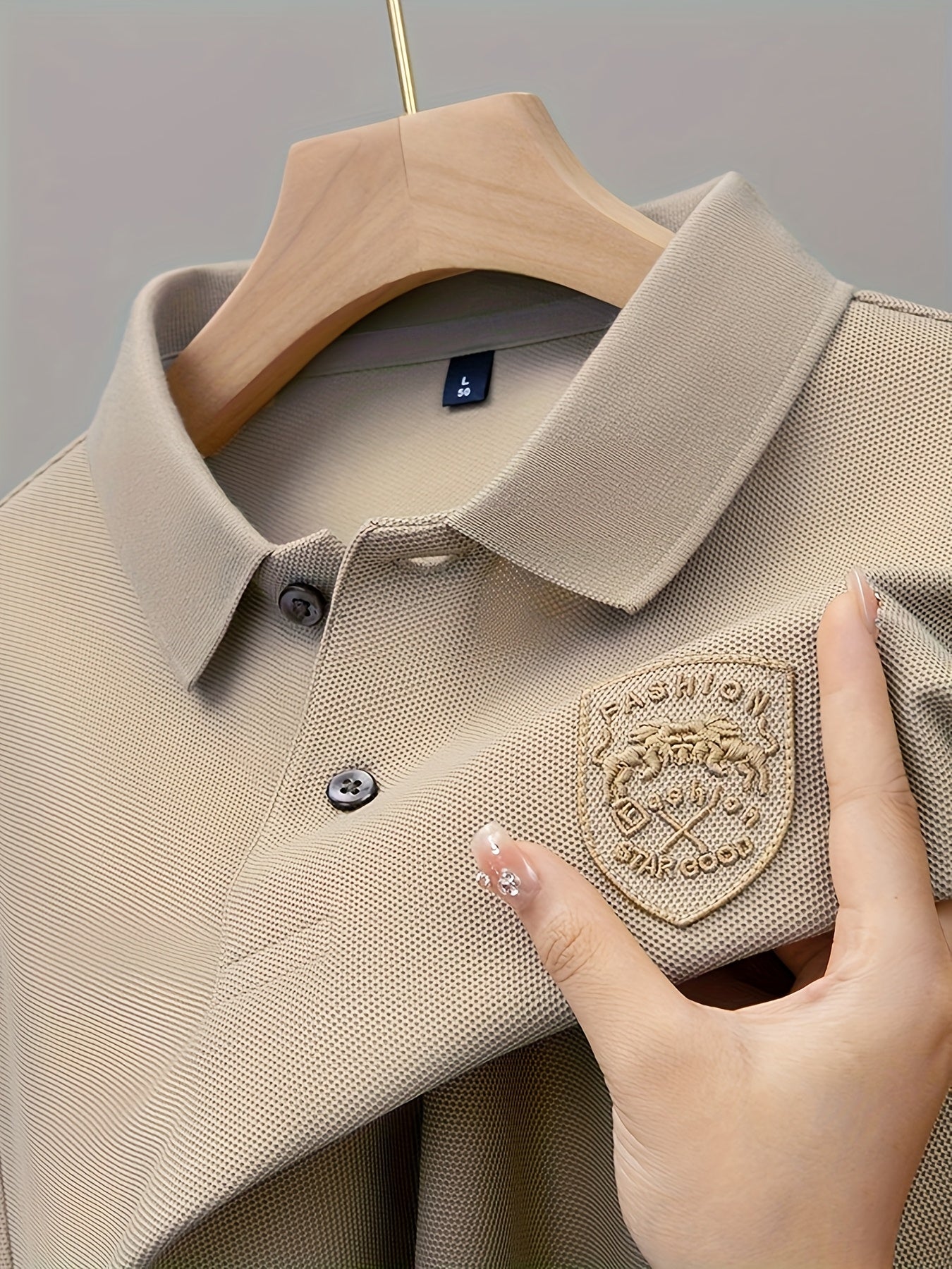 Pearson OBM Summer Polo Shirt Men's Short Sleeve New Casual Versatile Loose T-Shirt Foreign Trade Embroidered Breathable Collared Top Trendy