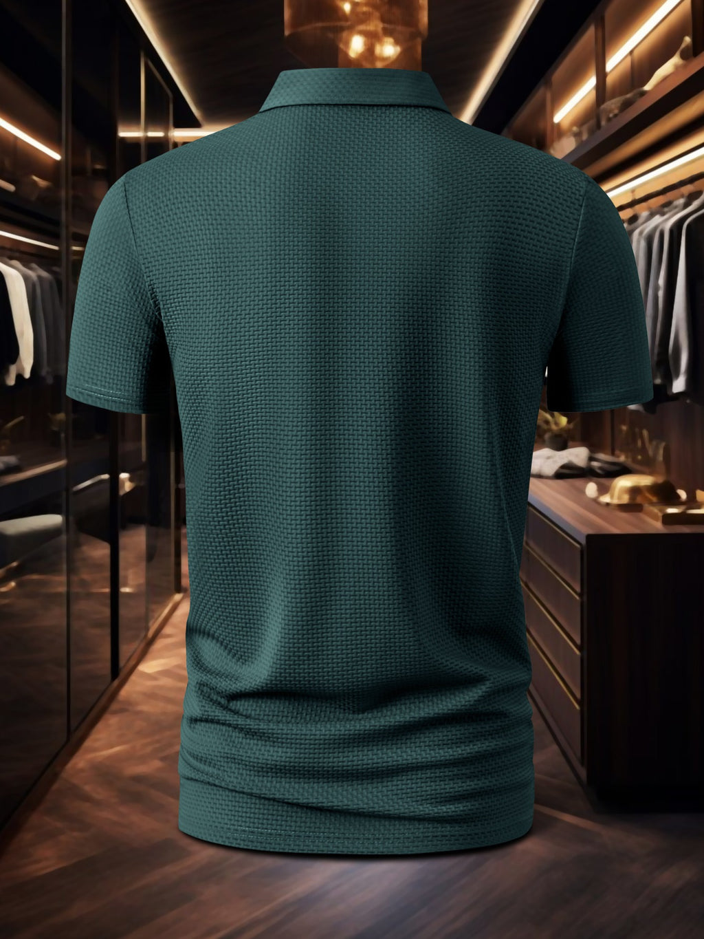 Ice Silk Printed Polo Shirt