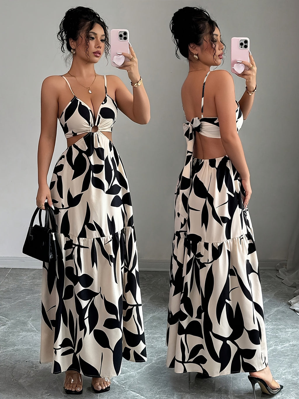Floral A-Line Maxi Dress