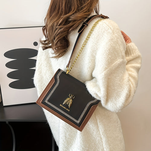 Bag Influencer Same Style Chain Bag Women'S Crossbody Bag 2025 Spring New Trendy Versatile Shoulder Bag Chic Premium Texture Small Square Bag