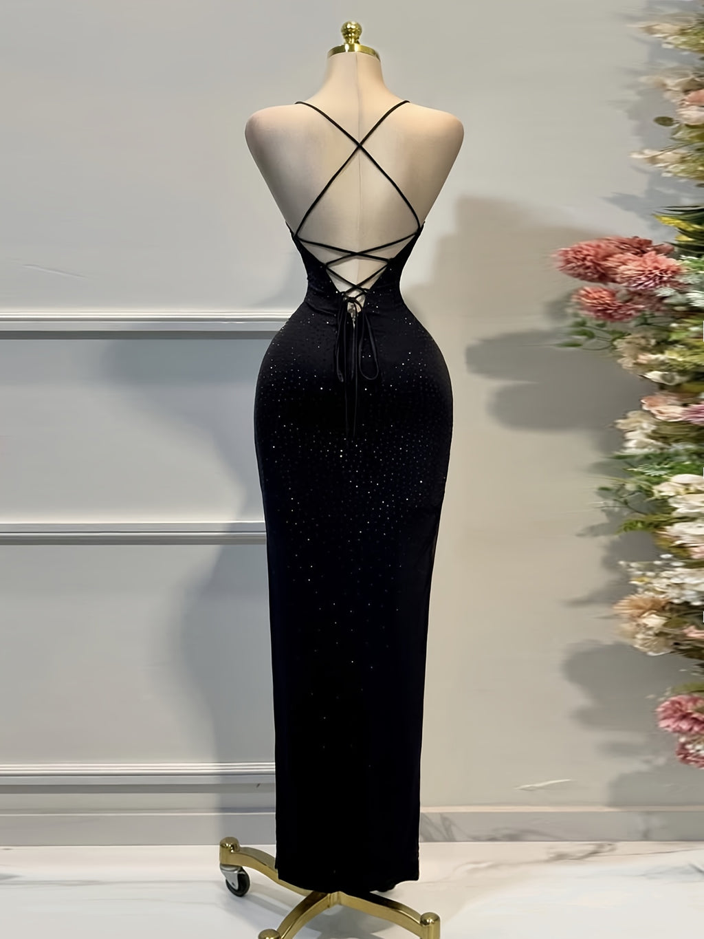 Shiny Bodycon Evening Dress