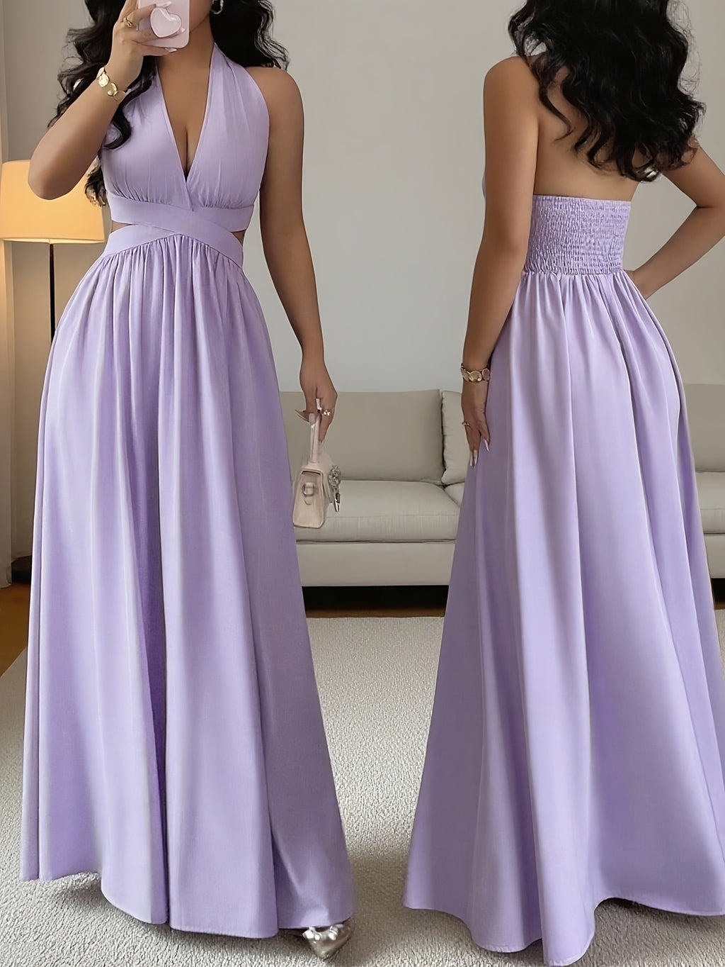 Elegant Sleeveless Long Dress