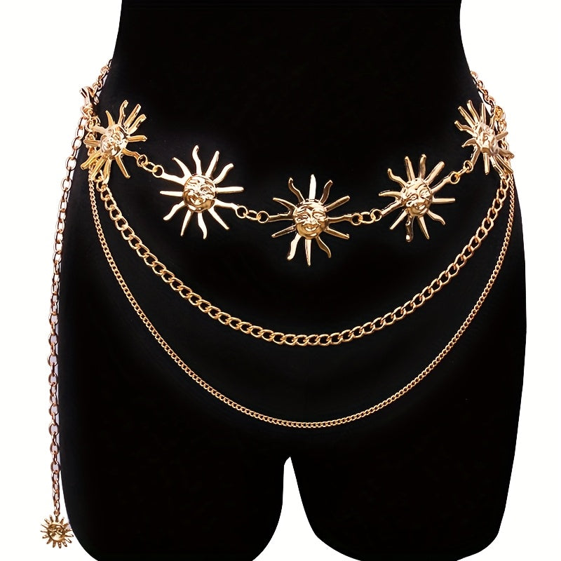 Bohemian Multi-Layer Sun Waist Chain