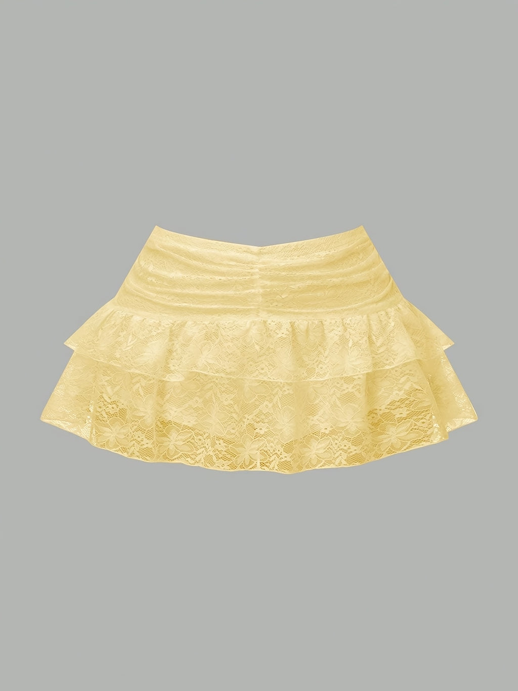 Lace Ruffle Pleated Sports Skirt