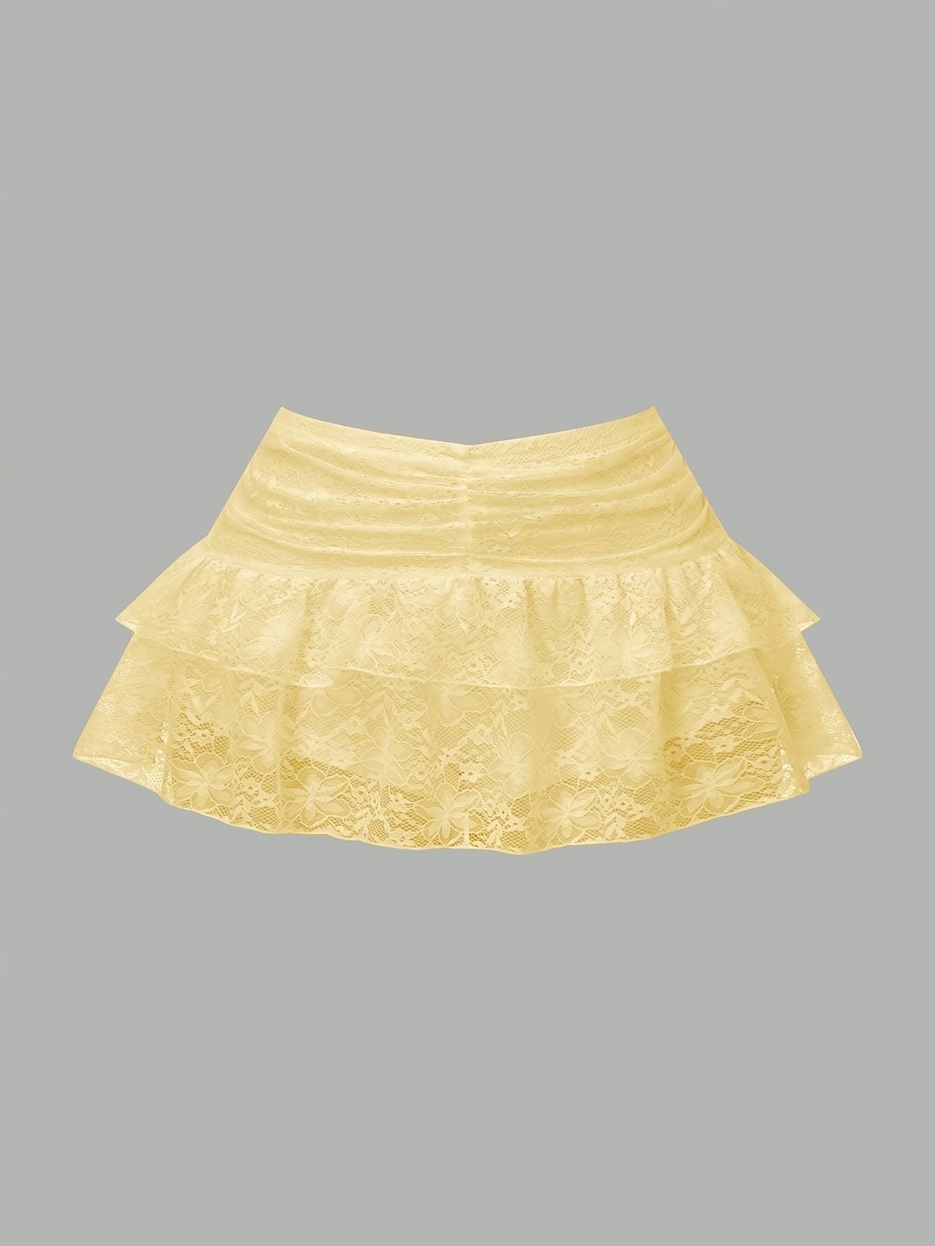 Lace Ruffle Pleated Sports Skirt