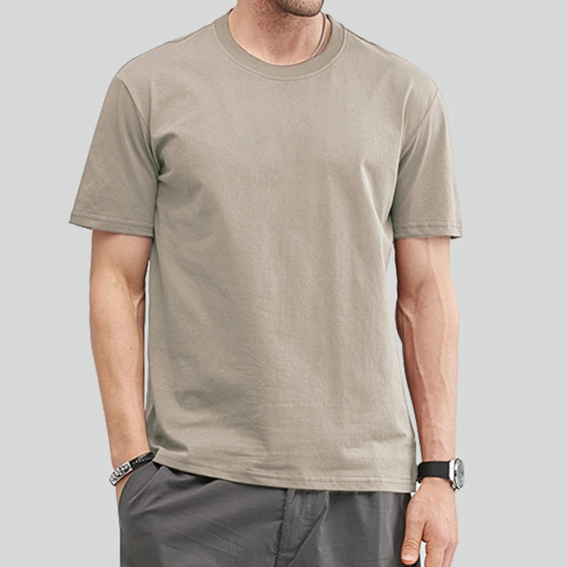 Unisex Basic Plain Cotton Oversized Tee