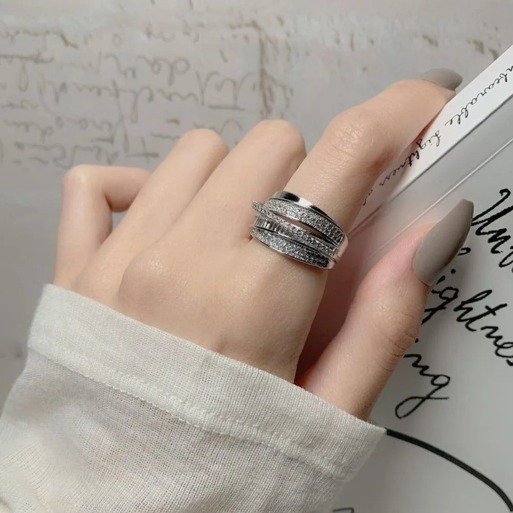 Luxury Zircon Couple Ring