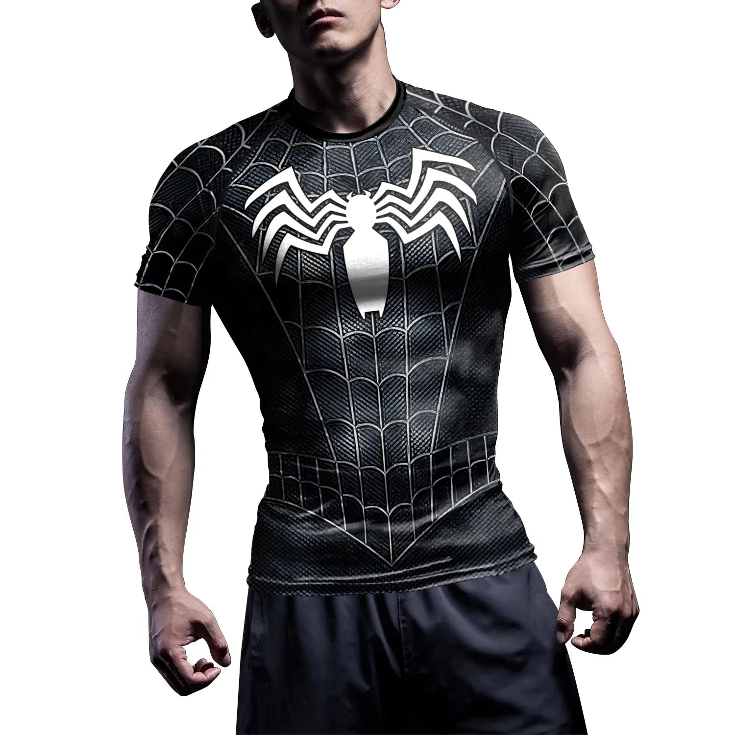 Men's Spider Cosplay Compression Fitness T-Shirt