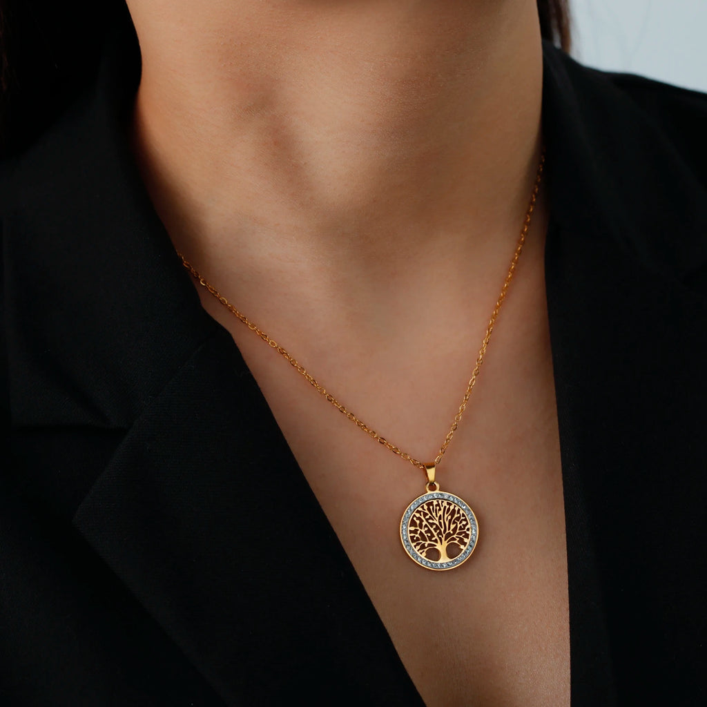 Tree of Life Zircon Necklace