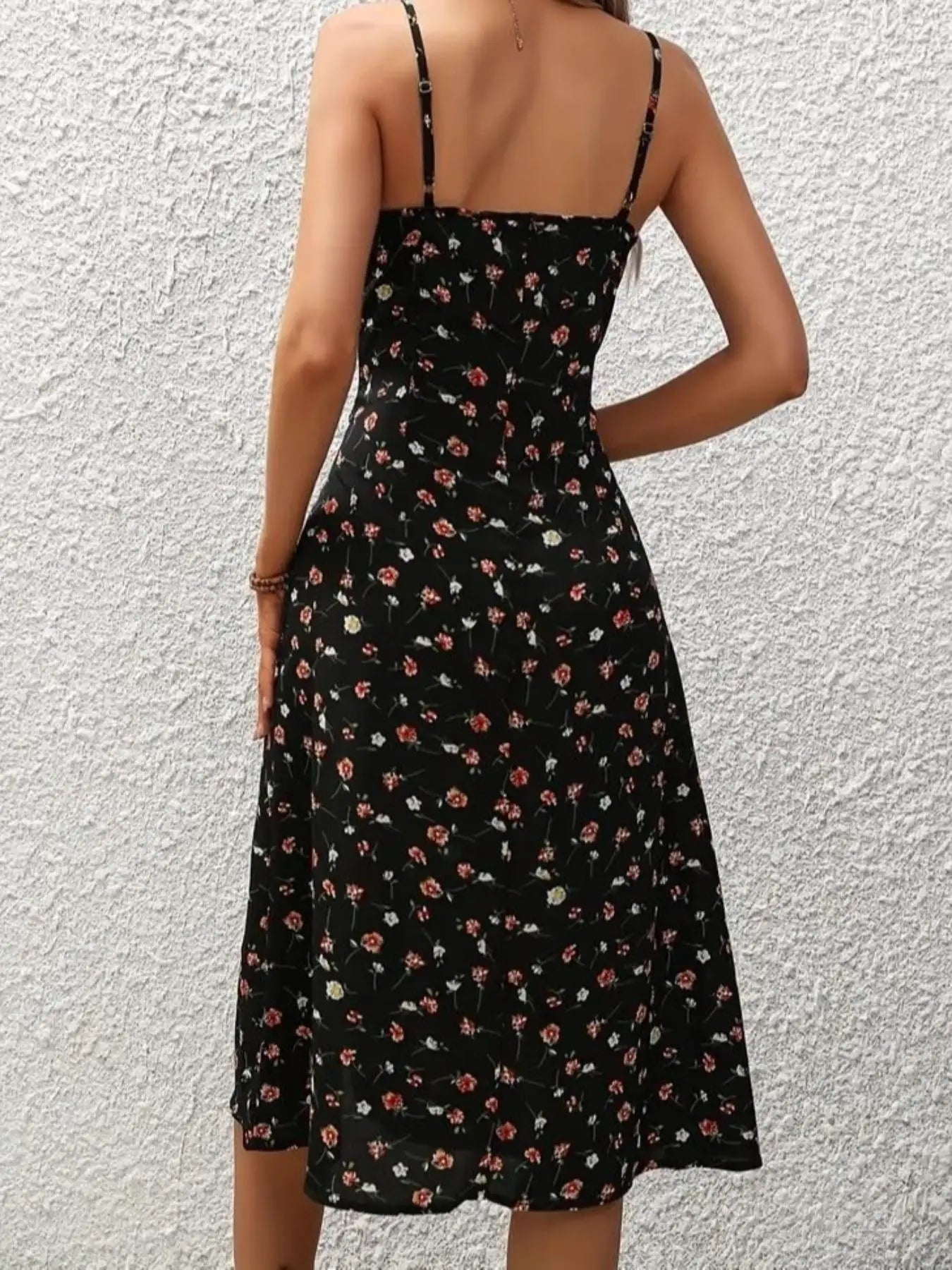 Women’s Bohemian Floral Midi Dress