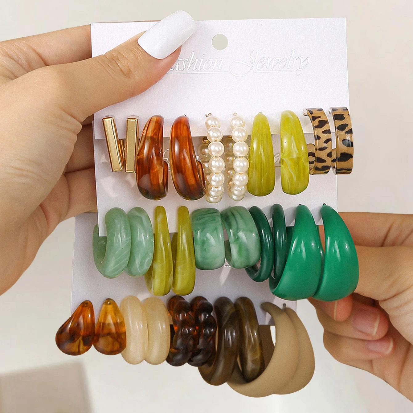 Multicolor Hoop Earring Set