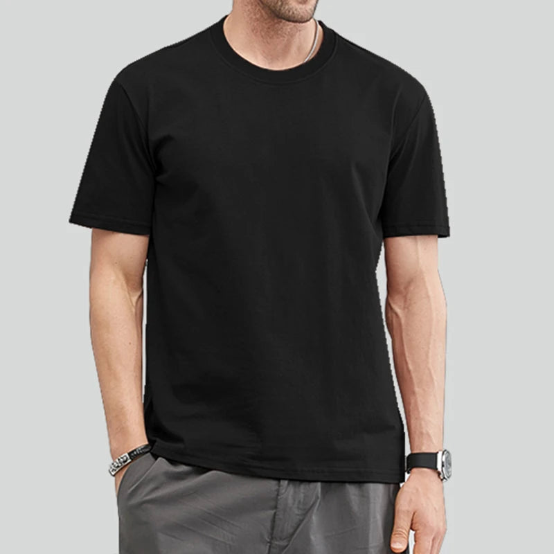 Unisex Basic Plain Cotton Oversized Tee