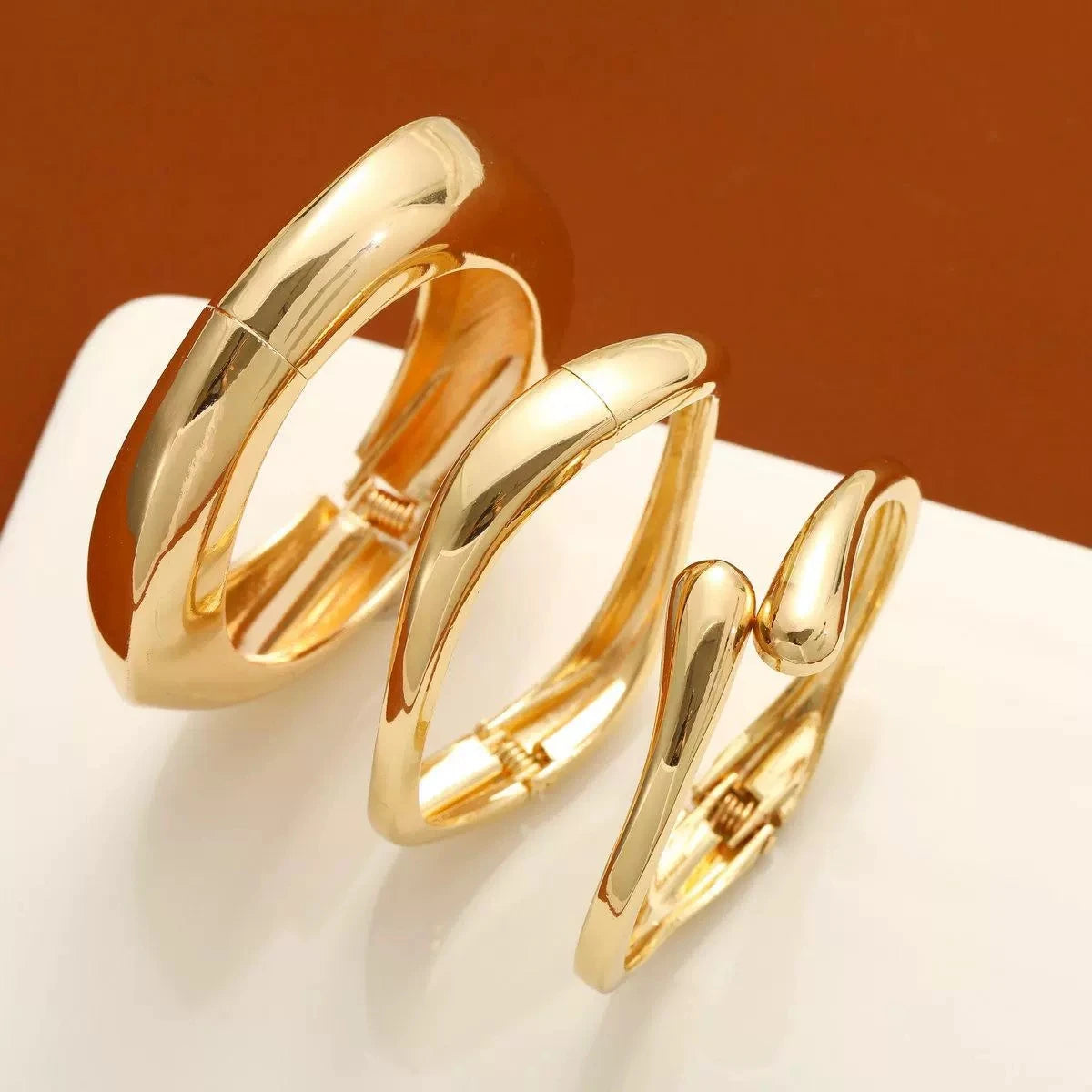 Chunky Gold Cuff Bangle