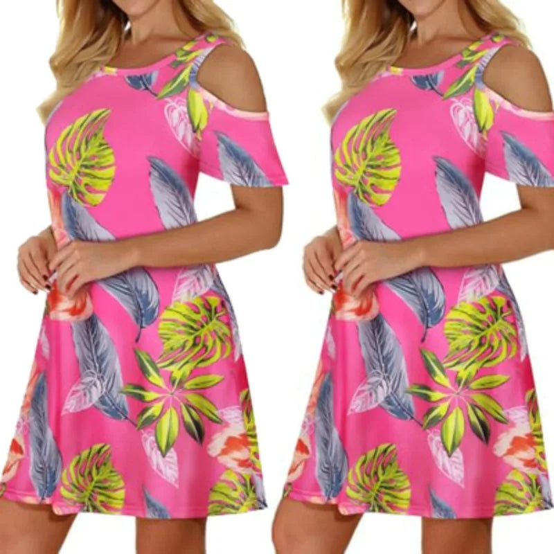 Women's Sleeveless Floral Mini Dress