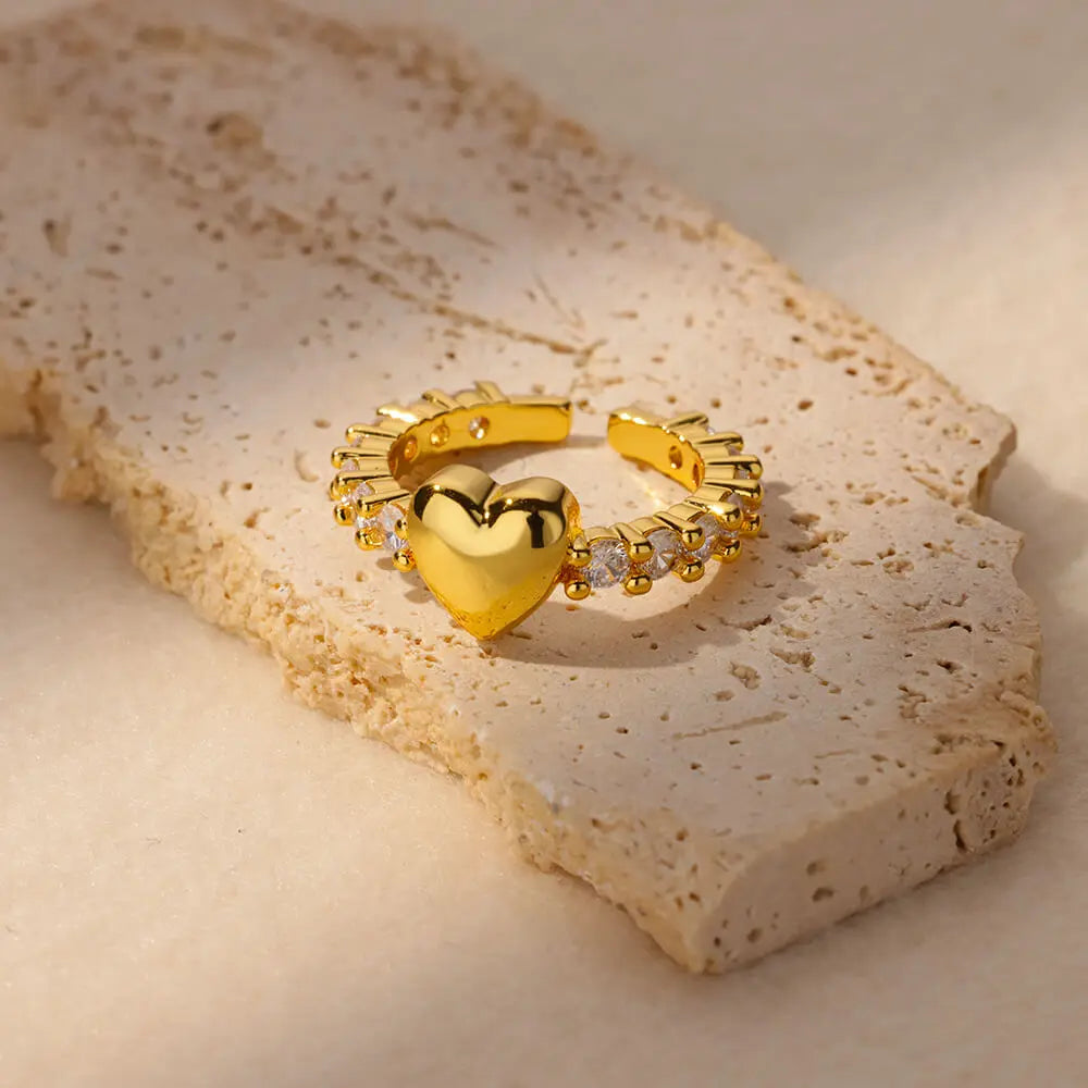 Tiny Heart Open Ring