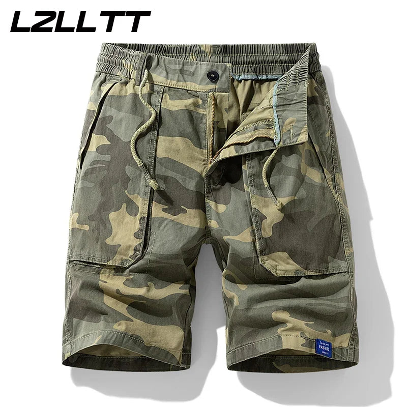Men's Cotton Camo Cargo Shorts