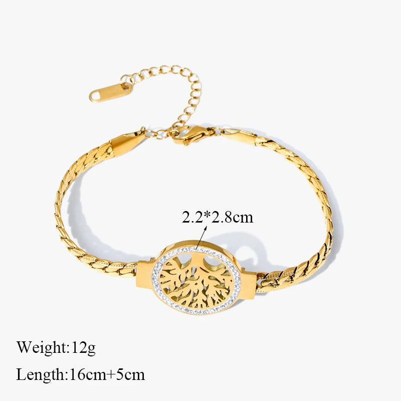 Tree of Life Gold Bracelet