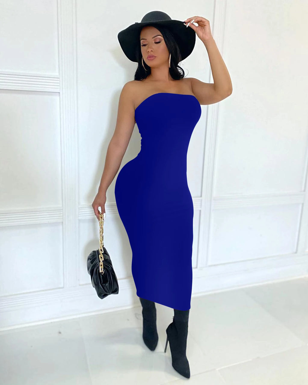 Women's Chest Wrap Sleeveless Long Beach Dress