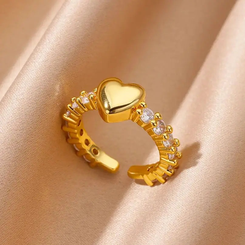 Tiny Heart Open Ring