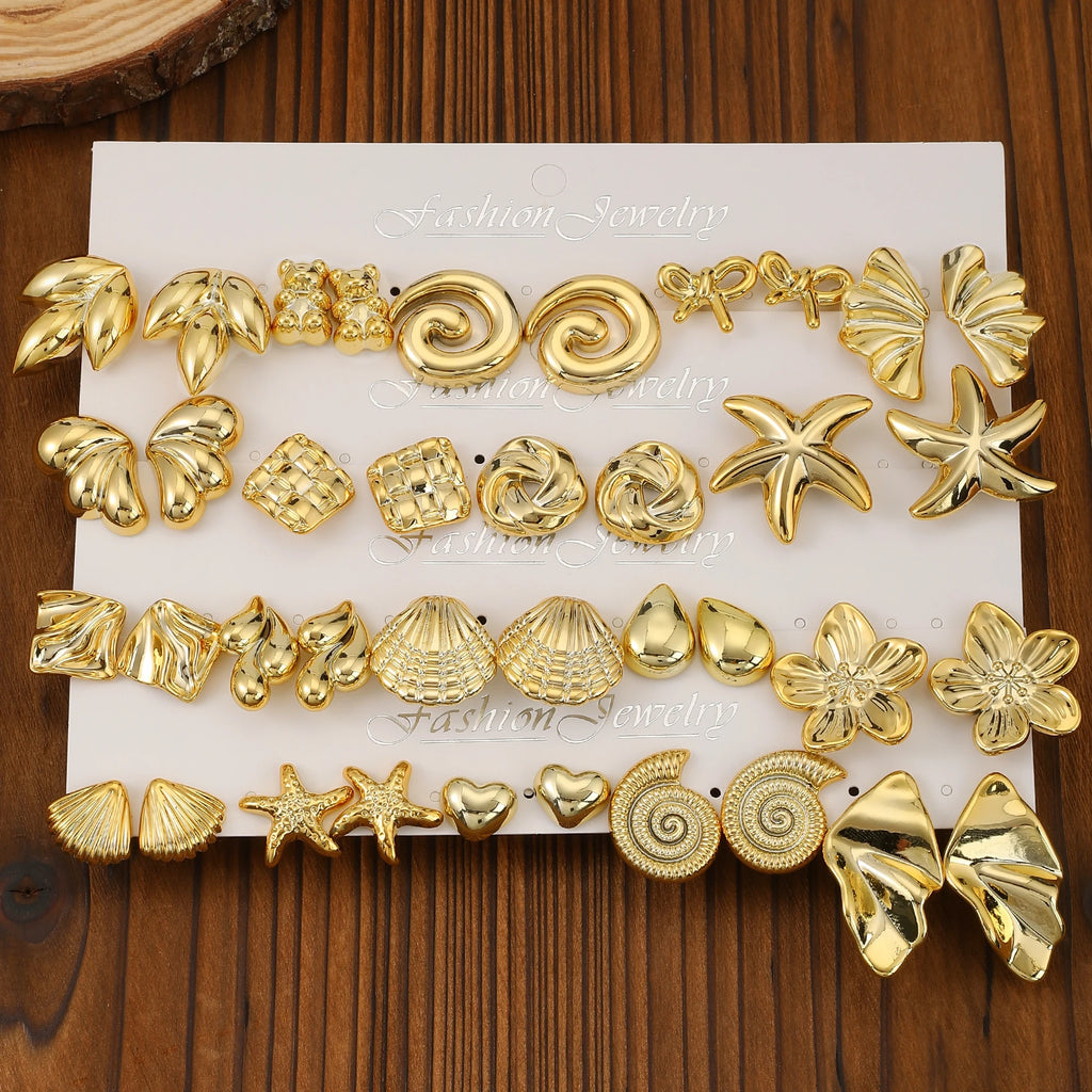 Animal-Shaped Earrings Set
