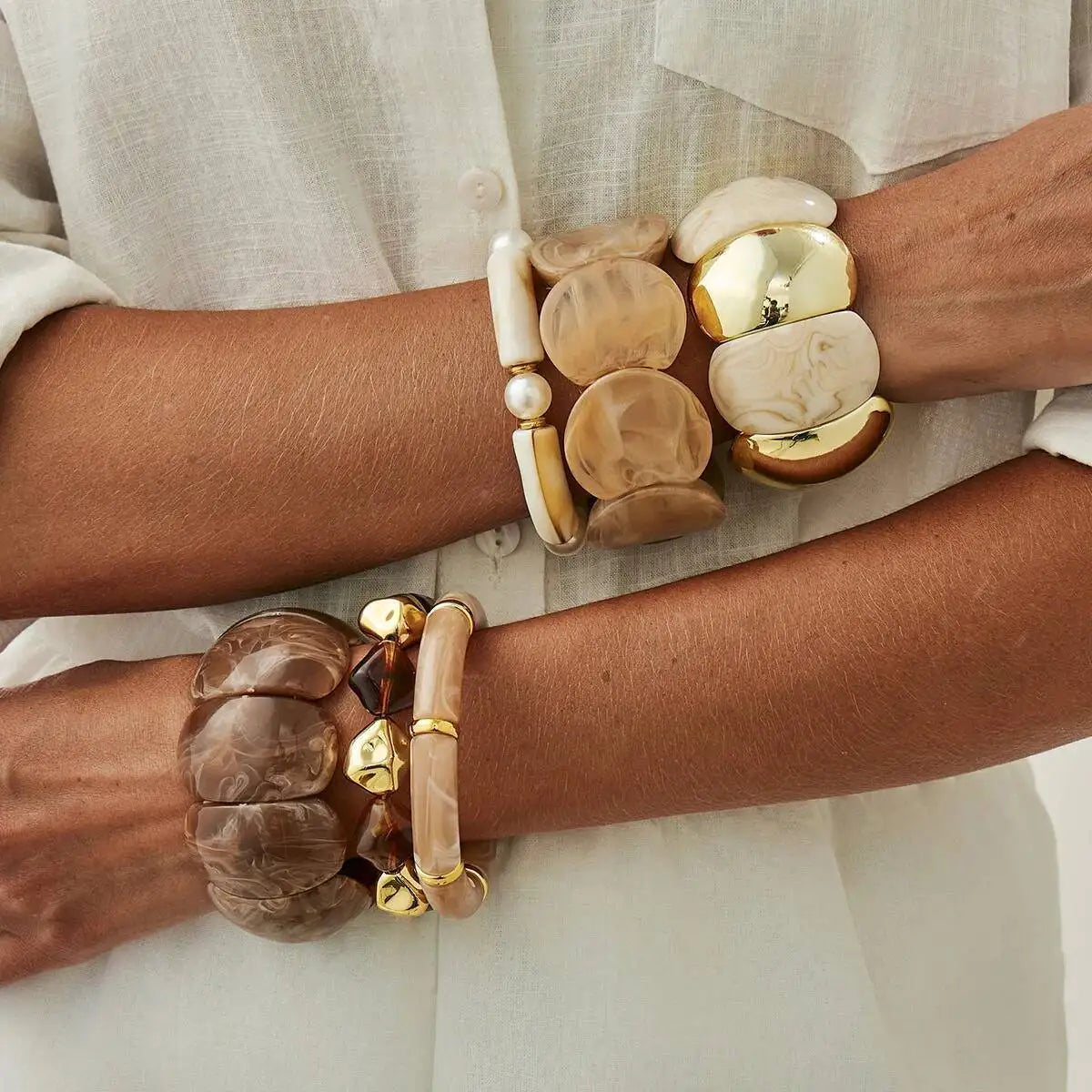 Boho Geometric Bangle Set