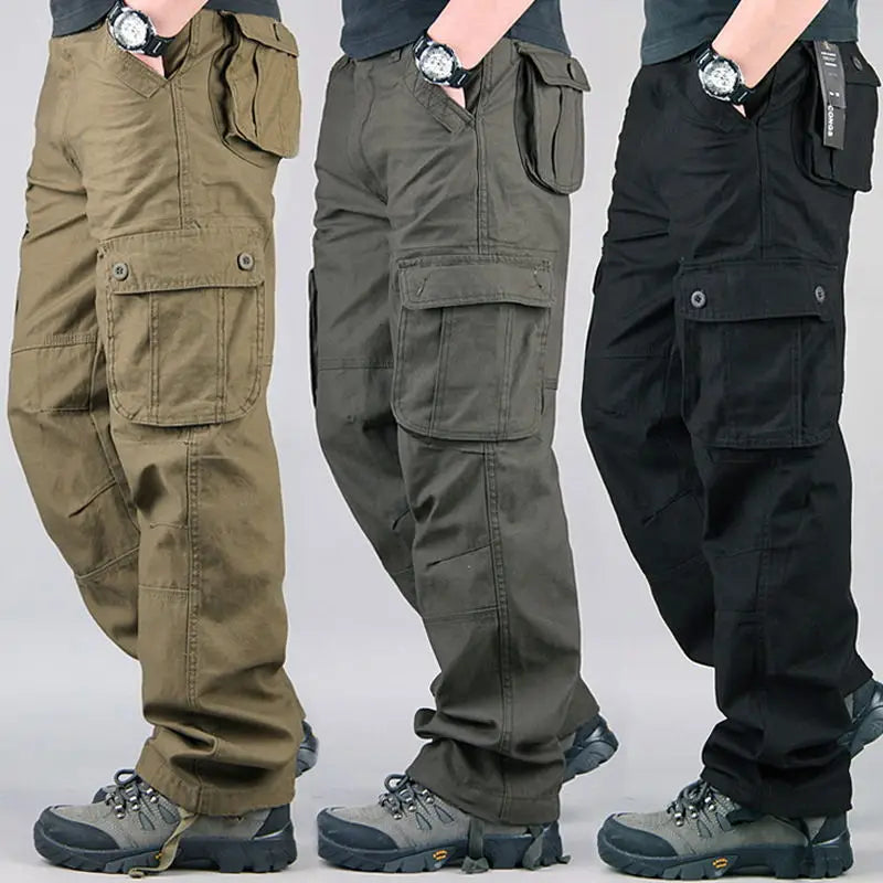 Men's Camo Multi-Pocket Tactical Cargo Pants