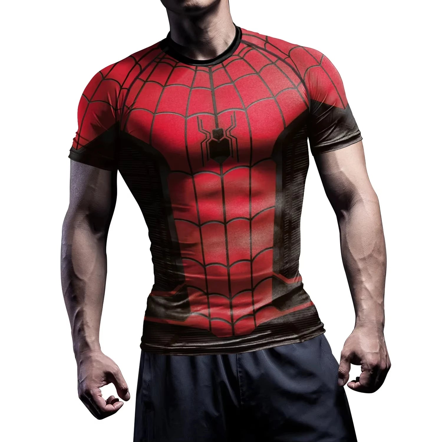 Men's Spider Cosplay Compression Fitness T-Shirt