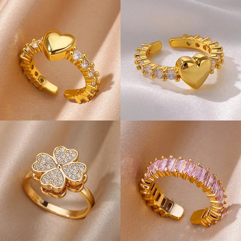 Tiny Heart Open Ring