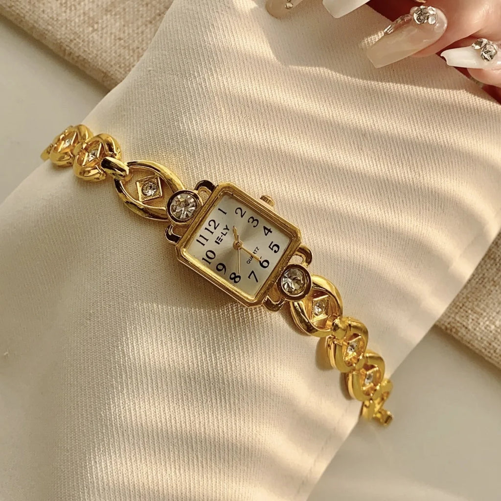 Ladies Gold Bracelet Watch