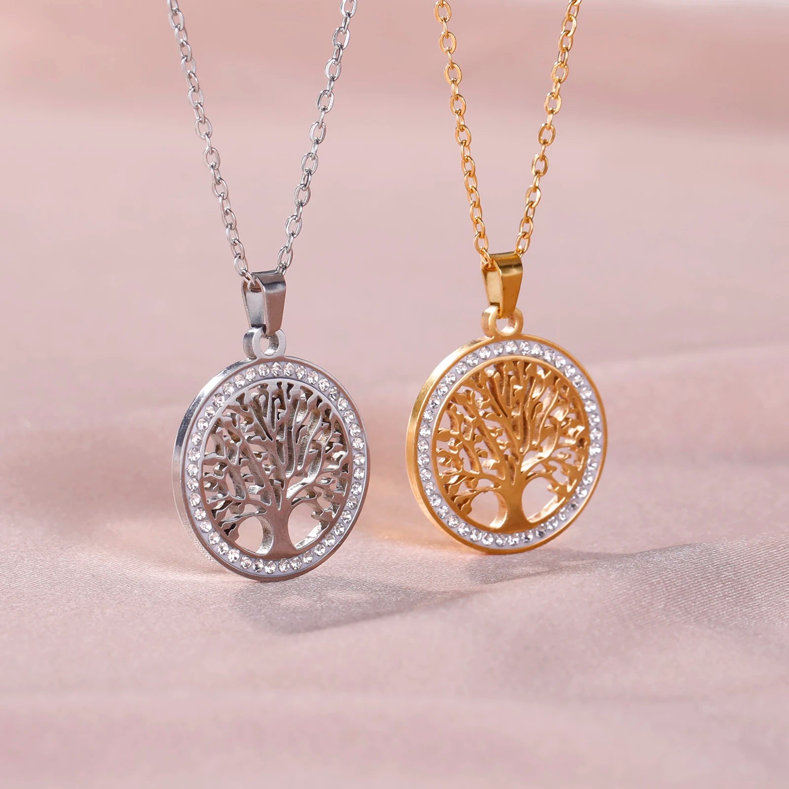 Tree of Life Zircon Necklace