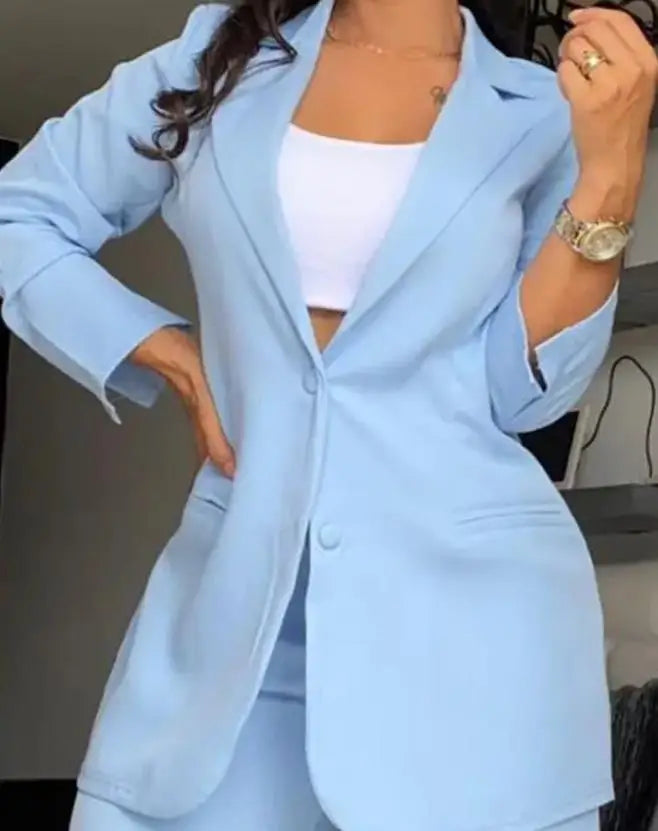 Blazer & Pants Two-Piece Set