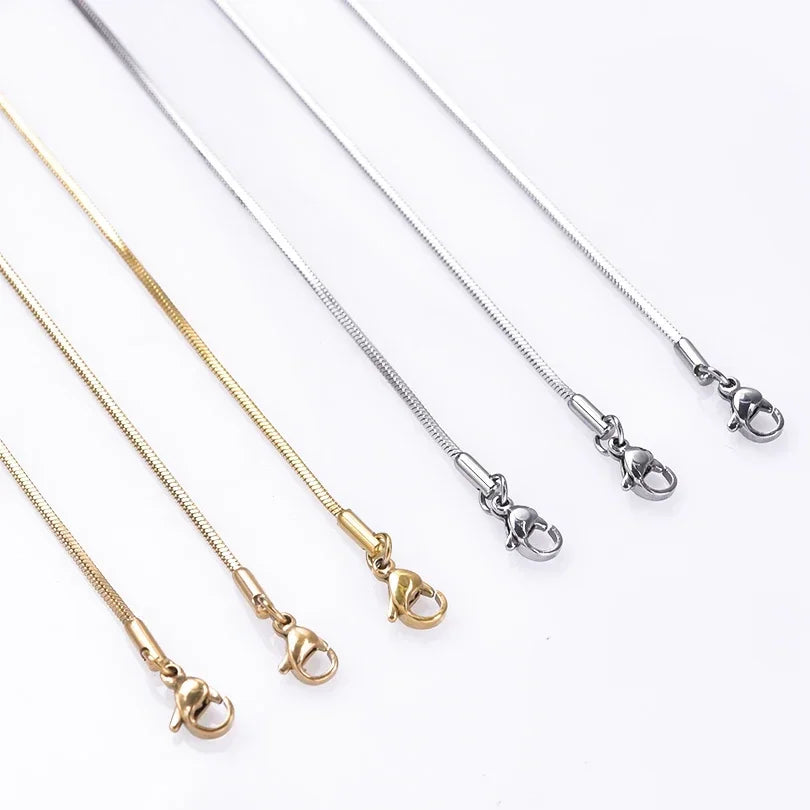 Unisex 925 Sterling Silver Snake Chain Necklace