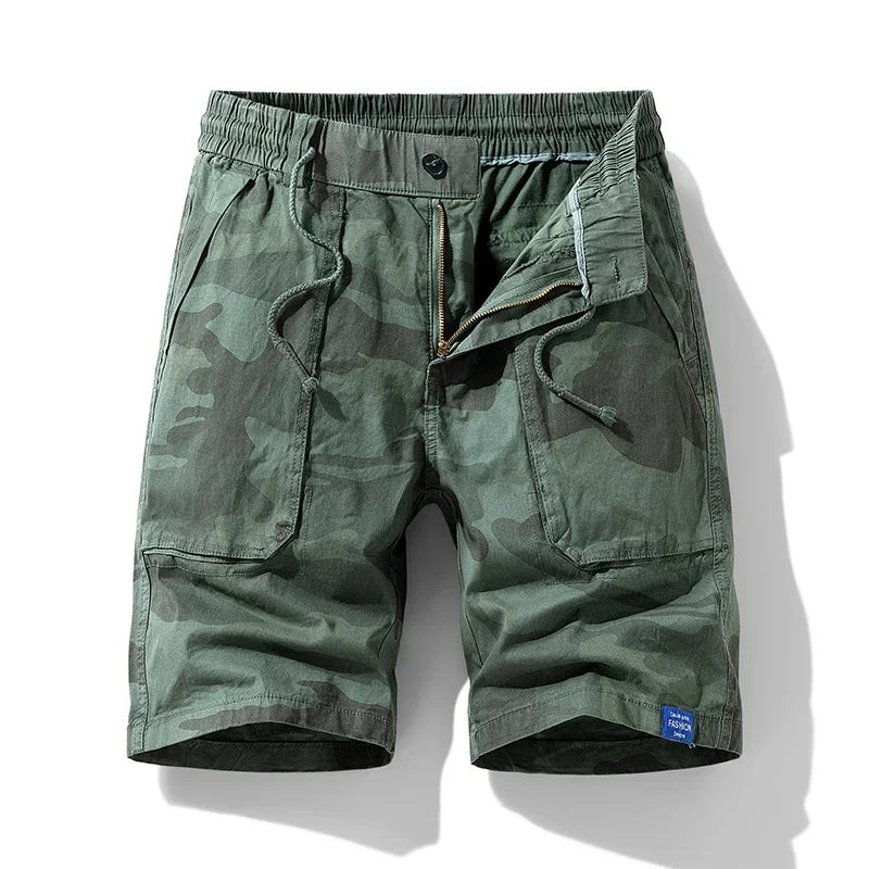 Men's Cotton Camo Cargo Shorts