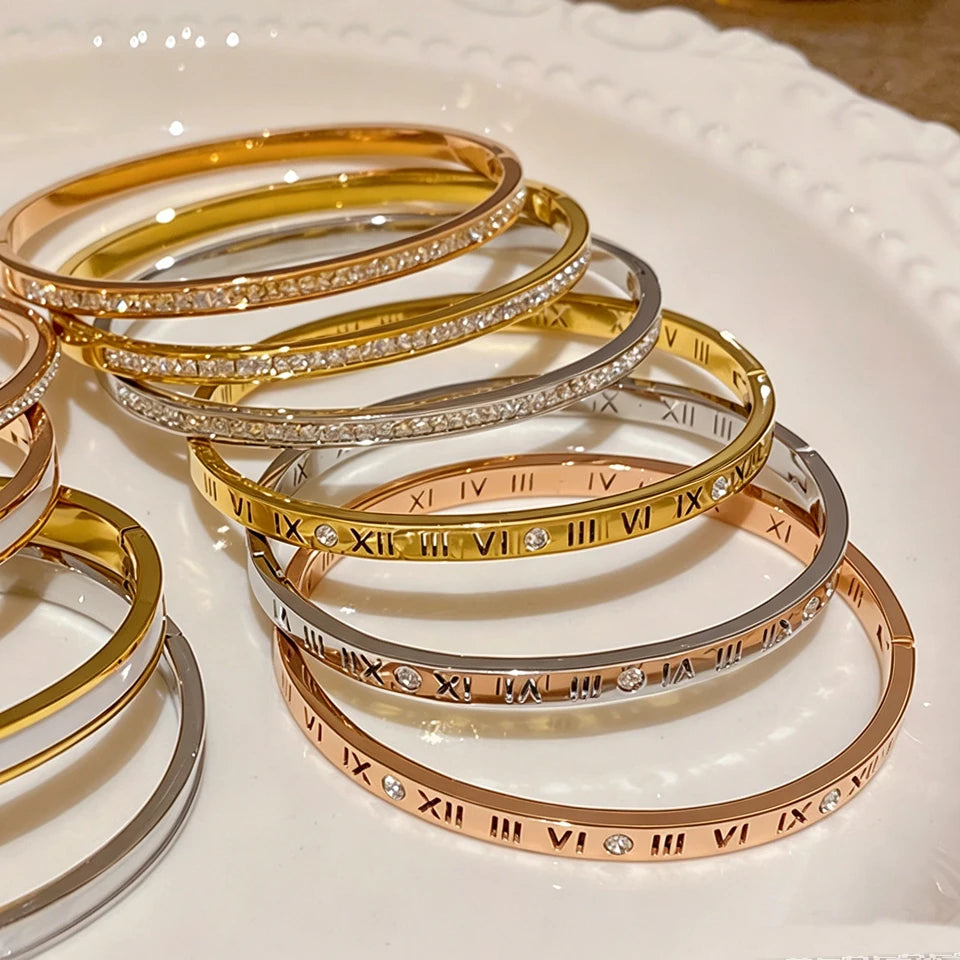 Sparkling Zirconia Stacking Bracelet