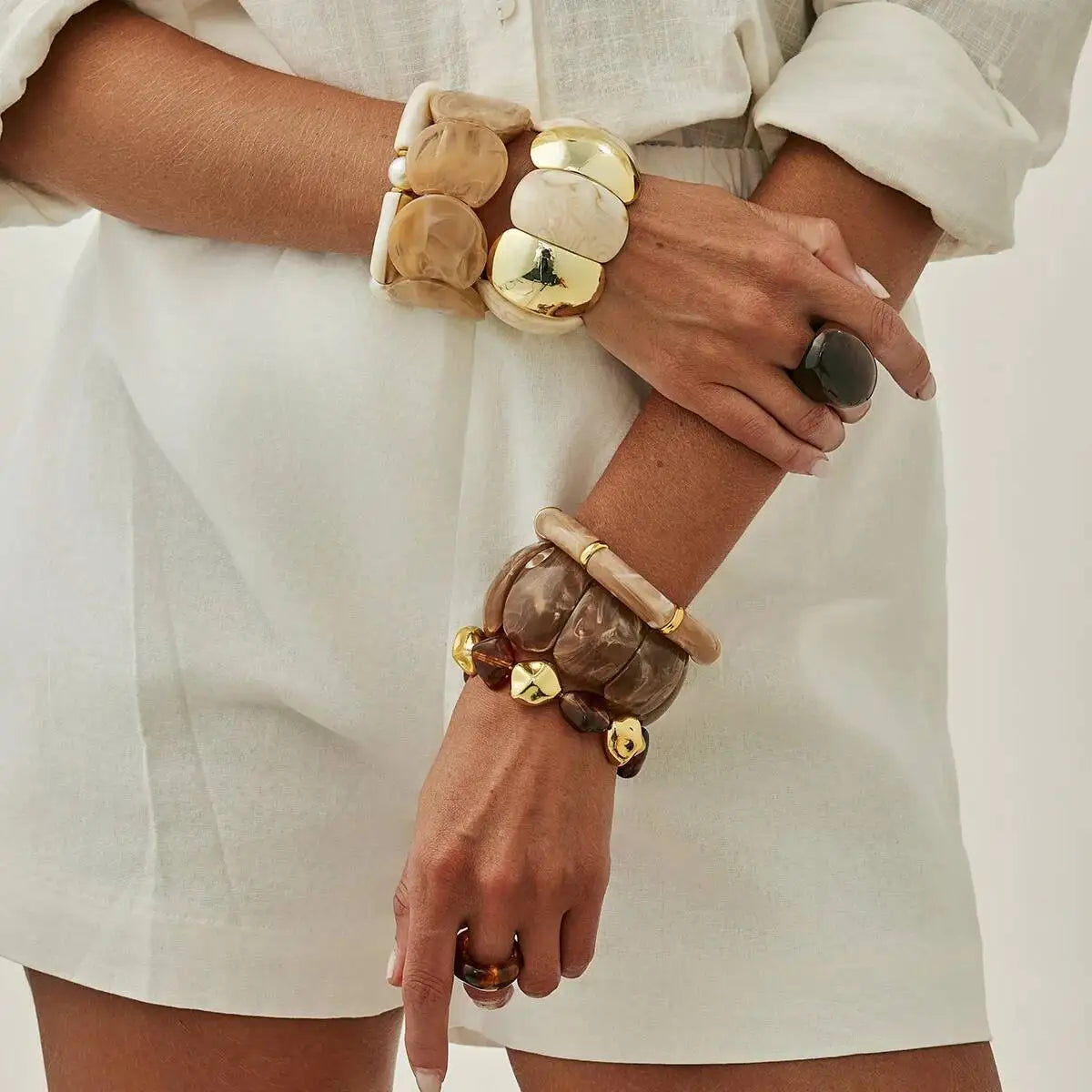 Boho Geometric Bangle Set