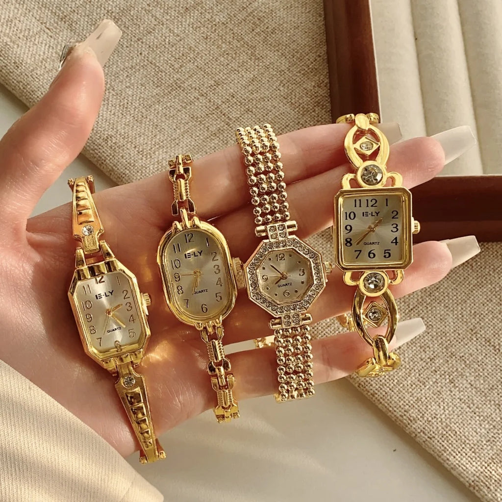 Ladies Gold Bracelet Watch