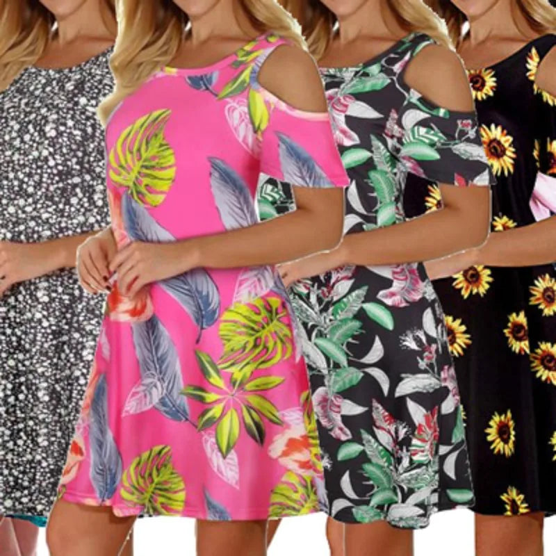Women's Sleeveless Floral Mini Dress