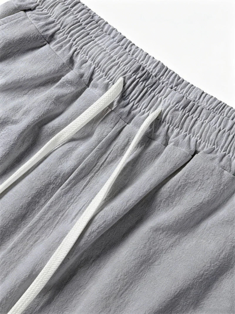 Men's Linen Drawstring Beach Trousers
