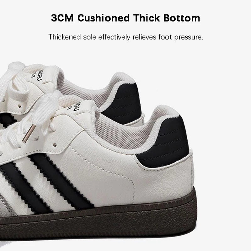 Women’s retro fashion casual flats, lace-up sneakers, comfortable and non-slip.