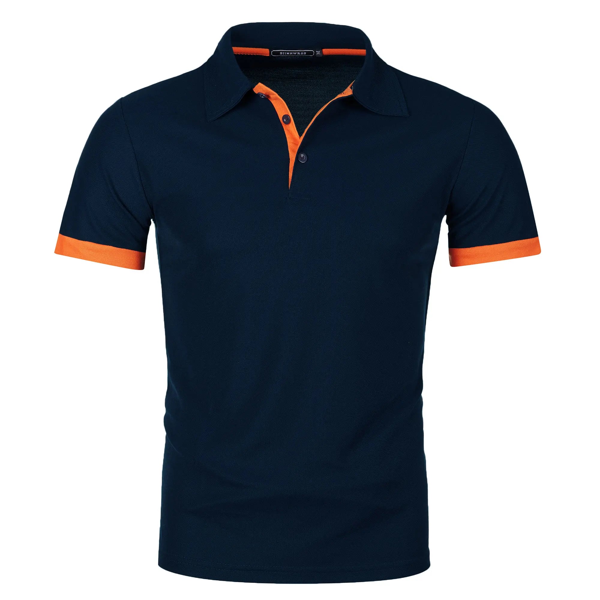 Men's Colour Block Lapel Short Sleeve Shirt