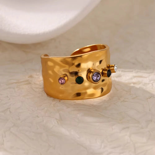 Colorful Zircon Ring