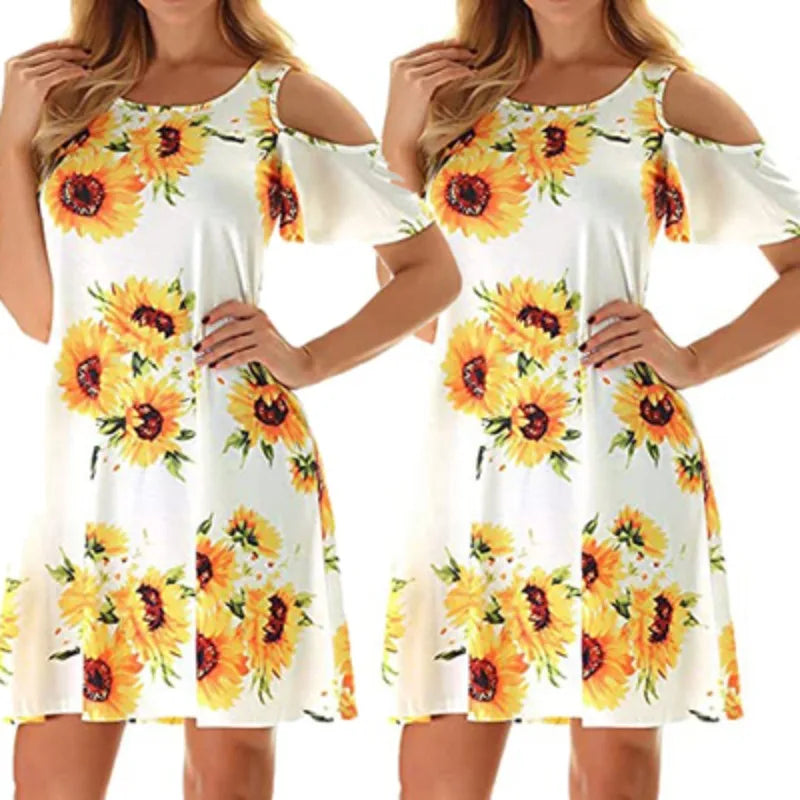 Women's Sleeveless Floral Mini Dress