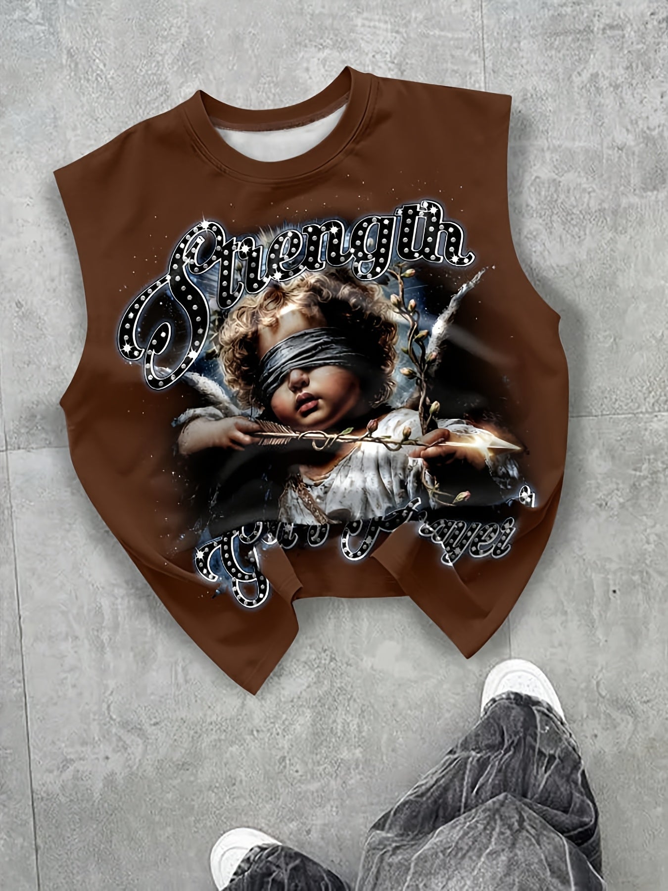 Men'S Casual Print Sports Tank Top