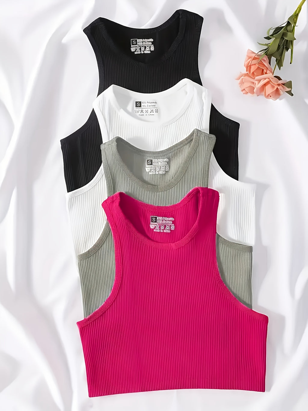 Seamless Crop Fitness Tank Top