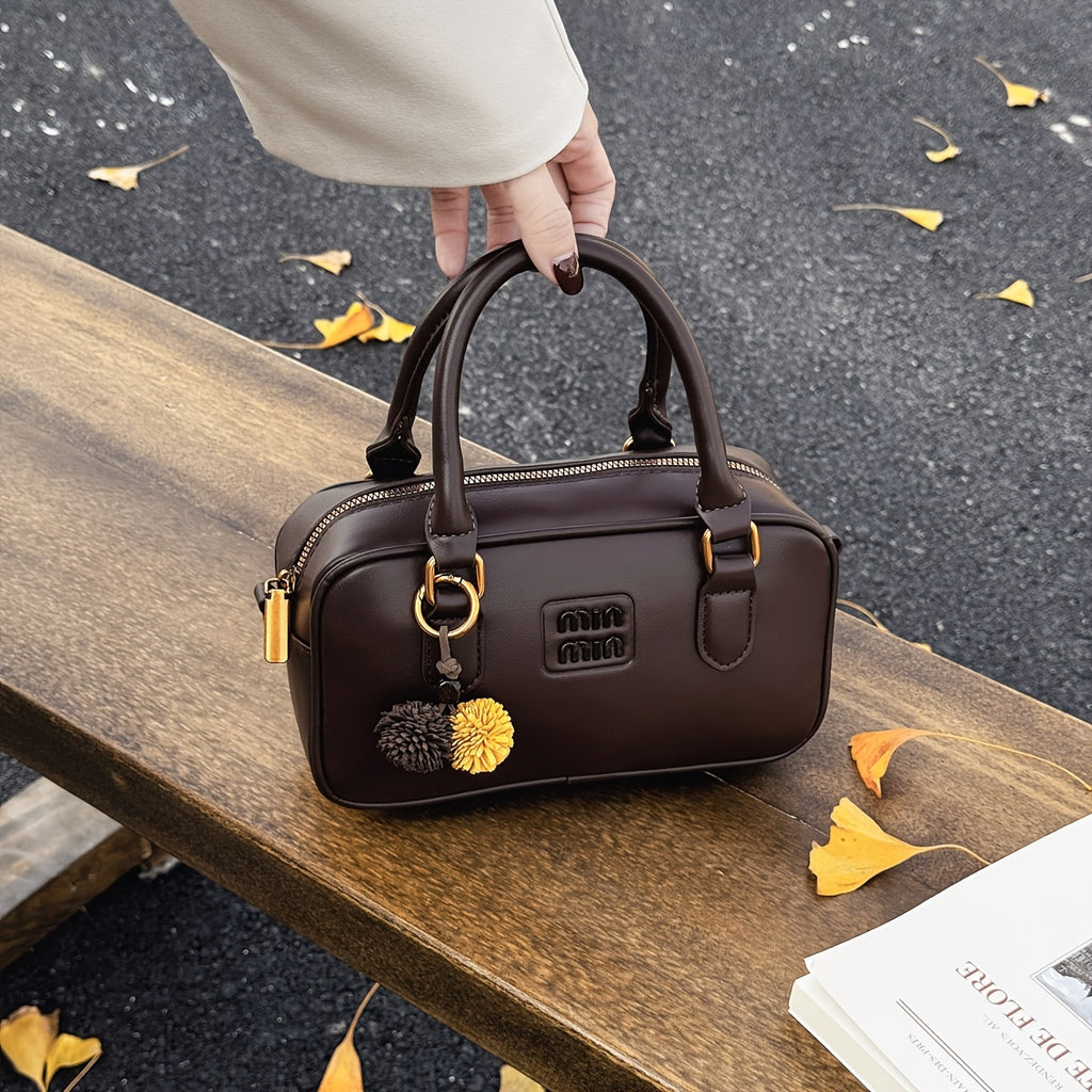 Women's Plush Tassel Soft Fabric Single Shoulder Bag