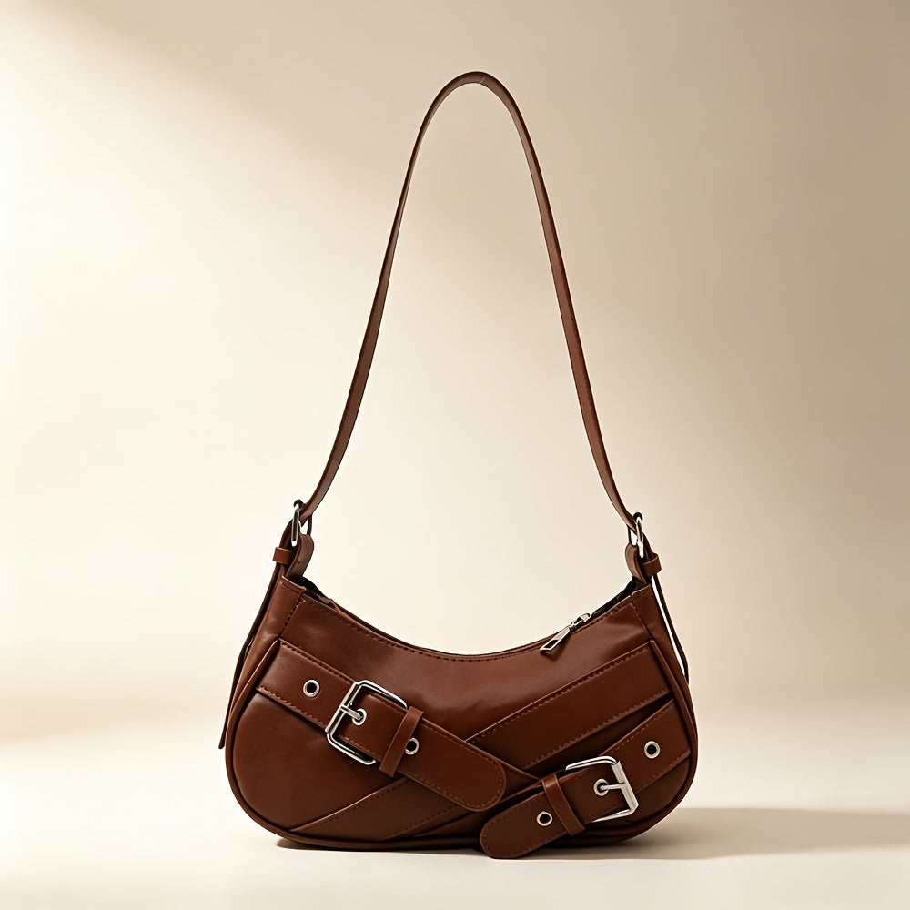 Women's Crossbody Punk Biker Shoulder Bag