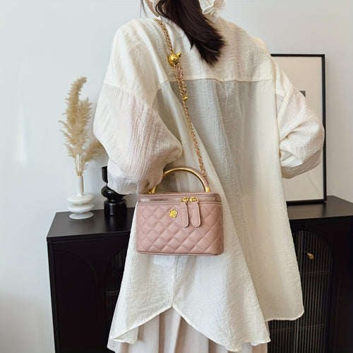 1pc of Casual and Versatile Small Square Handbag, Featuring Stylish Checkered Fabric. This Small Pouch Is Suitable for Storing Items Like a Phone, Lipstick, and Change During Work, and Is Ideal for Shopping, as a Wallet, for Women, College Students