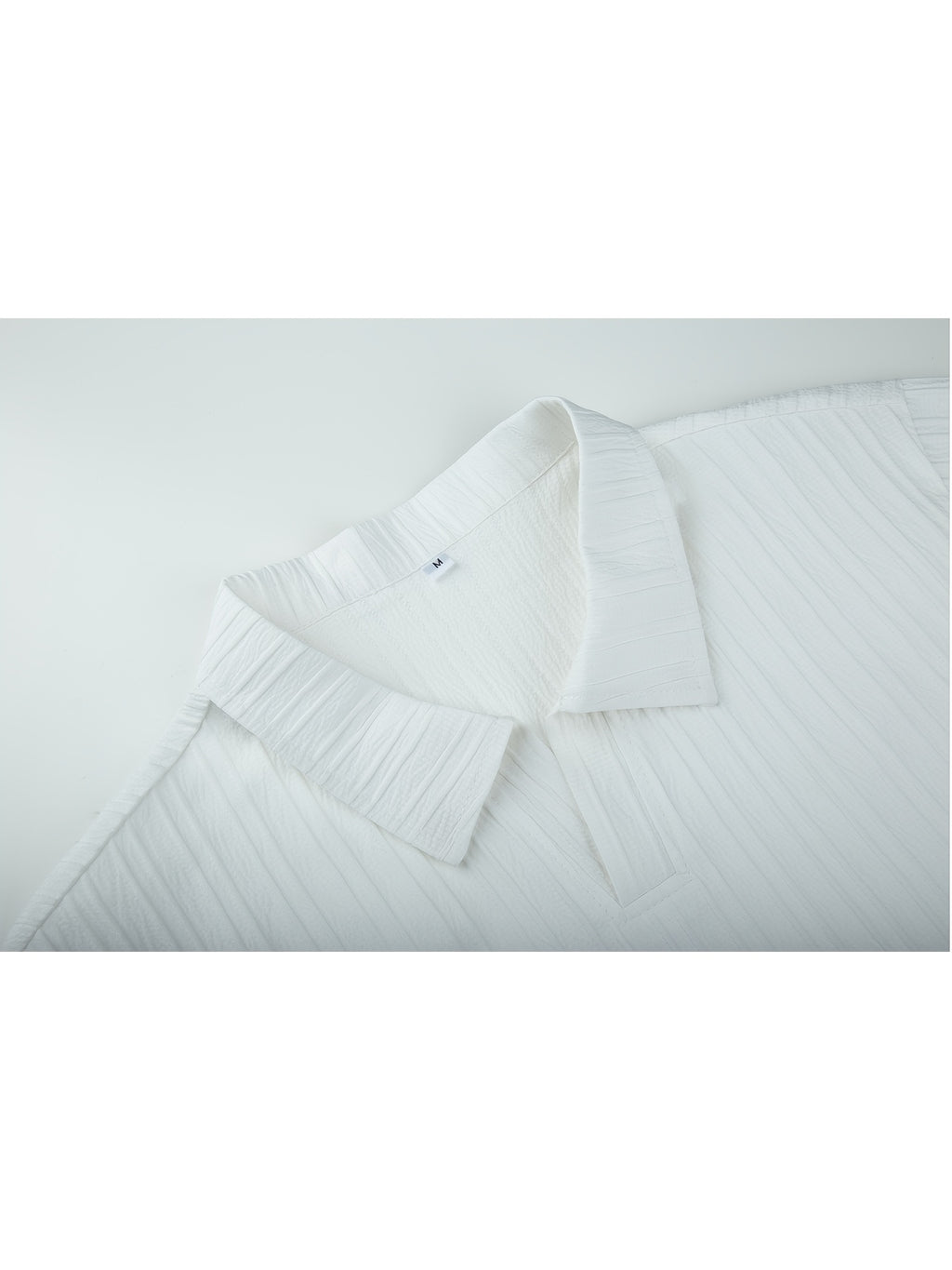 Summer Solid Color No-Button Textured Short Sleeve Men'S Knit Polo Shirt, Casual Breathable T-Shirt, Comfortable And Unrestrictive, Essential Quality T-Shirt for Wardrobe, Creating a Casual Relaxed Travel Look
