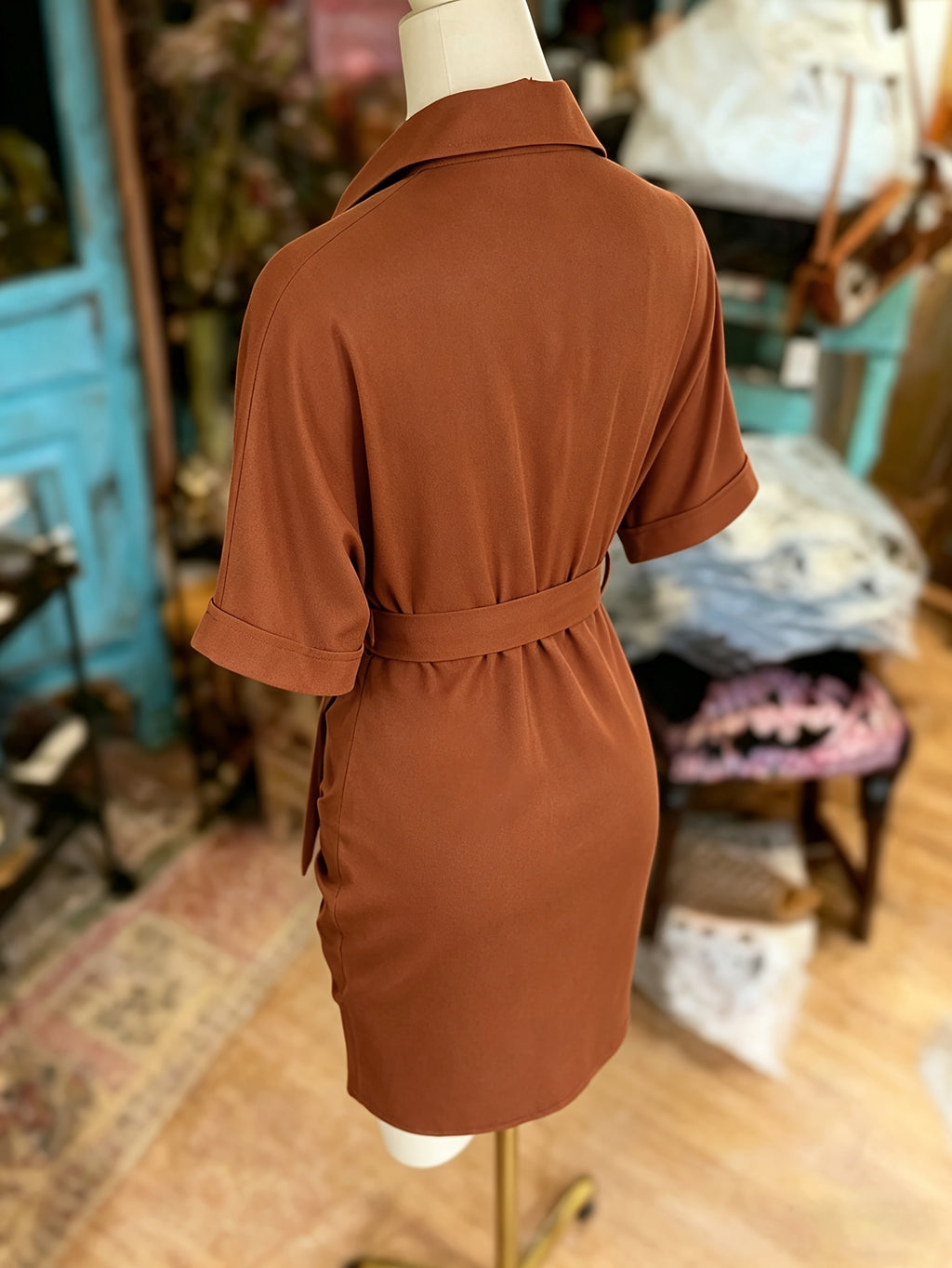 Ruched Bodycon Mini Dress